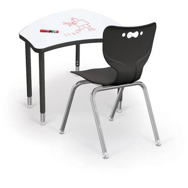 White student best sale desk with chair